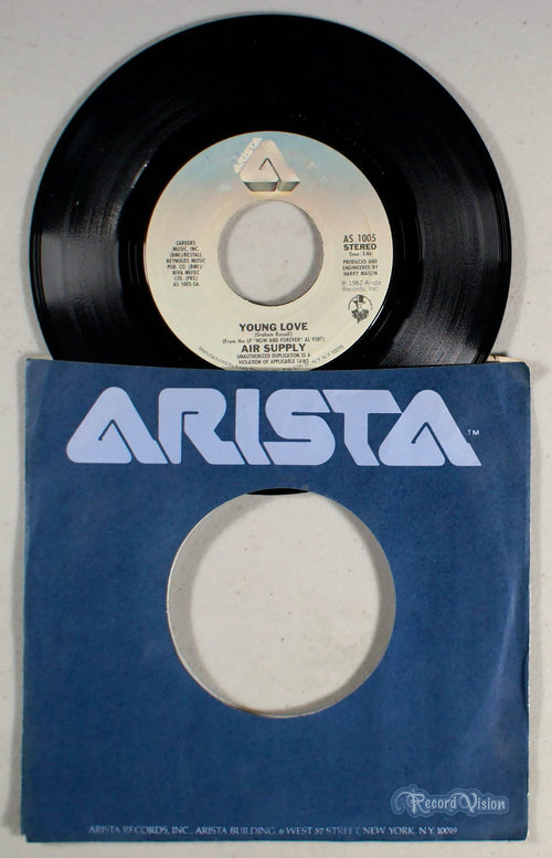 Air Supply - Young Love (7" Single) (front cover) Vinyl
