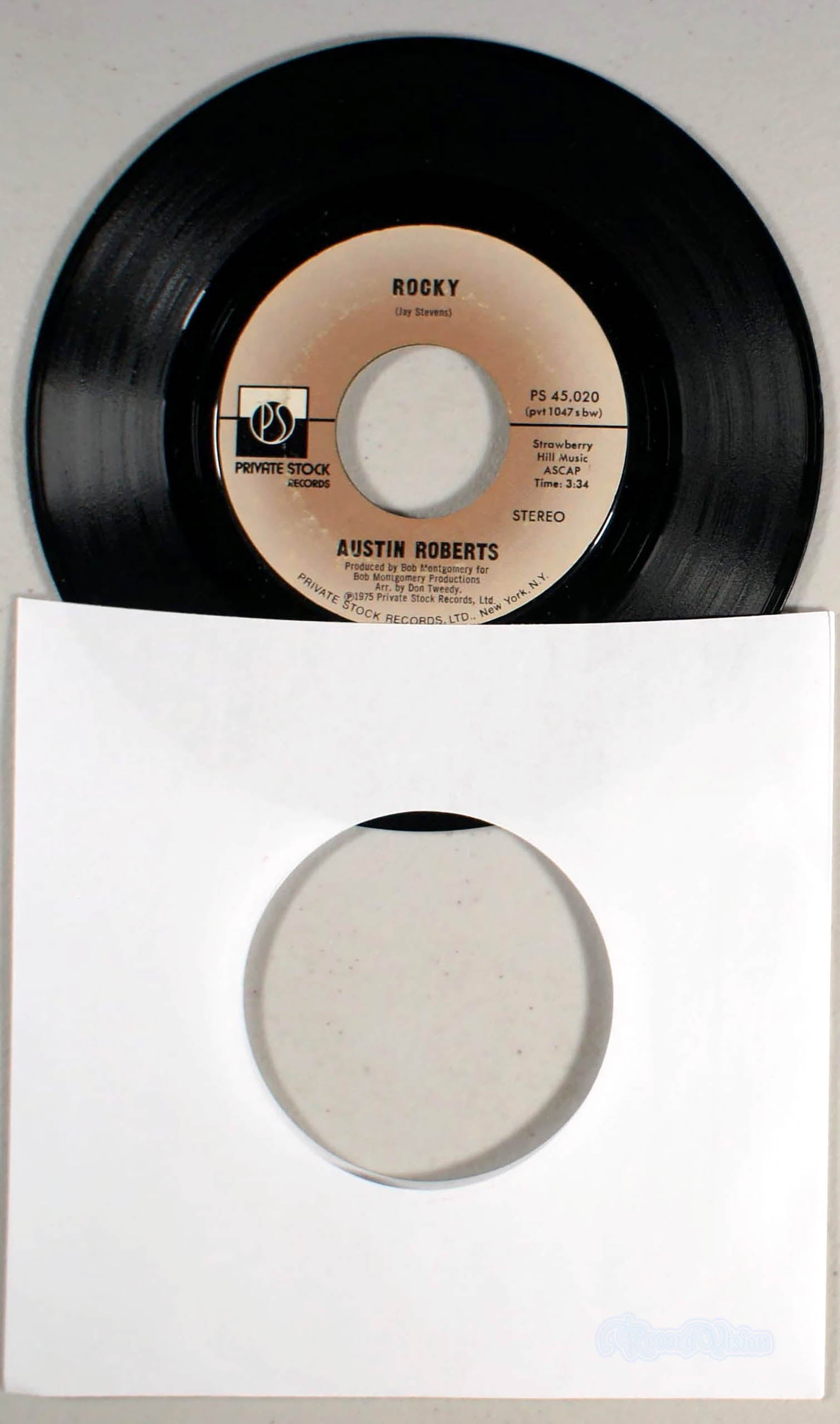 Austin Roberts - Rocky (7" Single) (front cover) Vinyl