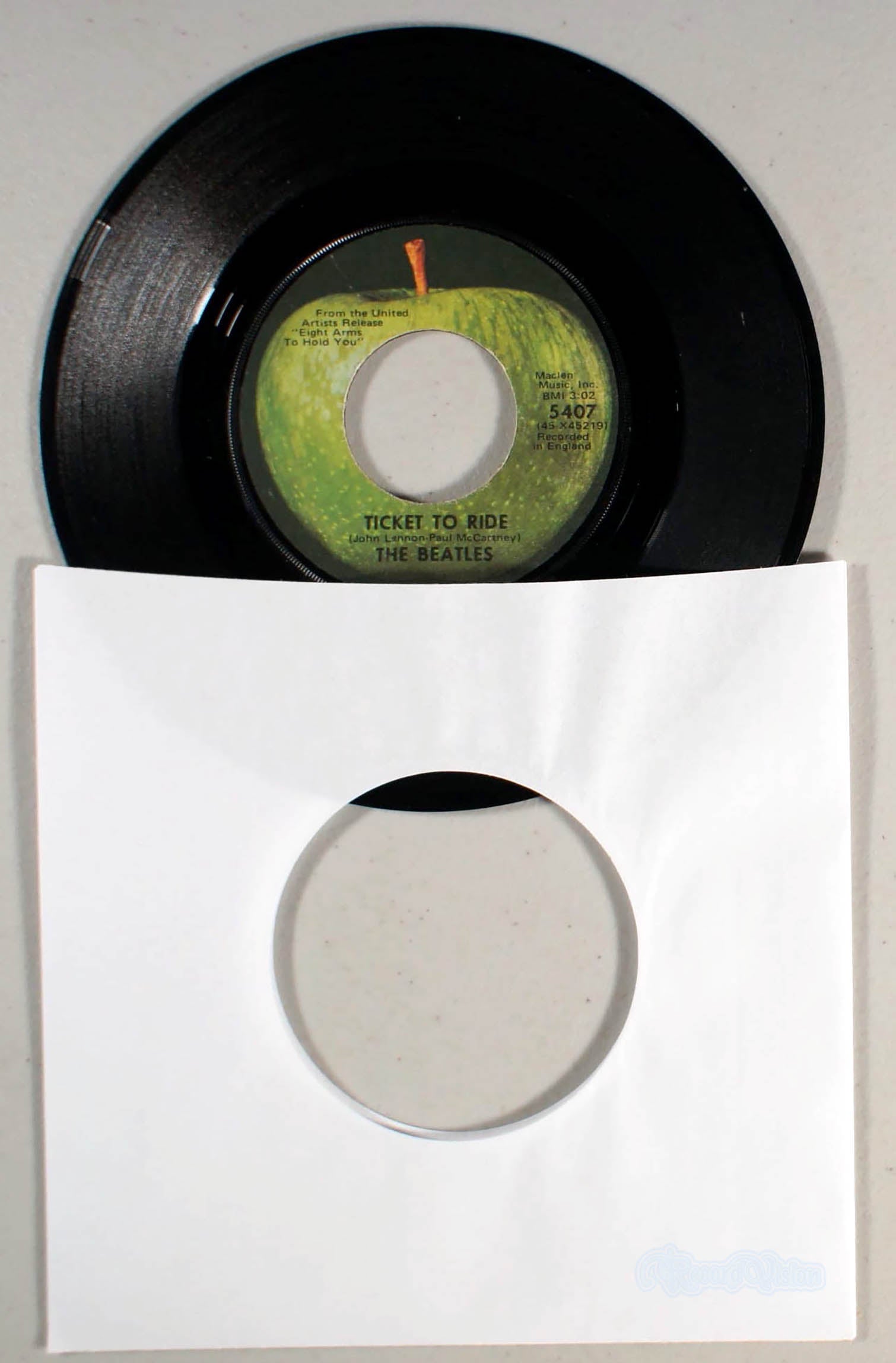Beatles - Ticket To Ride (7" Single) (front cover) Vinyl