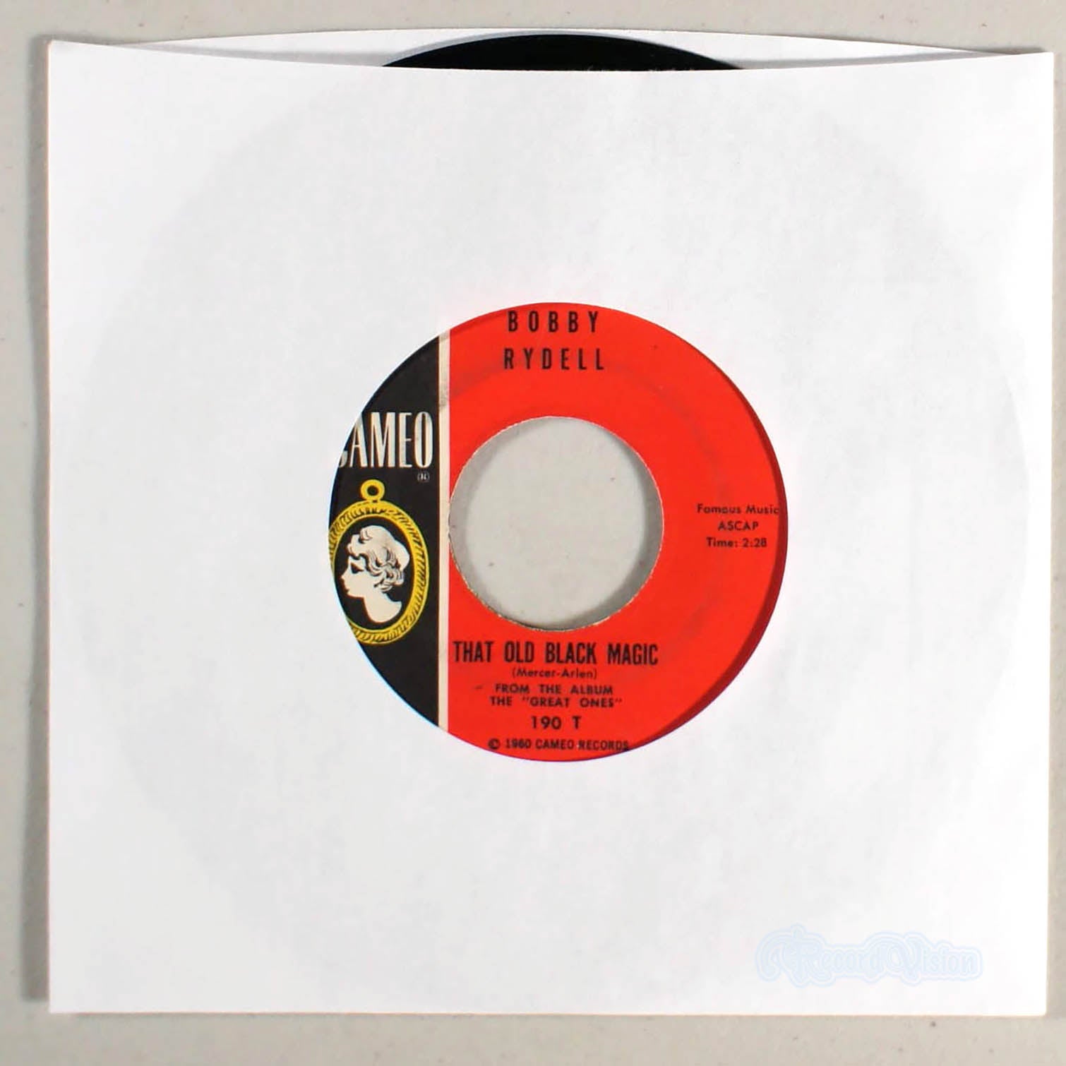 Bobby Rydell - That Old Black Magic (7" Single) (front cover) Vinyl