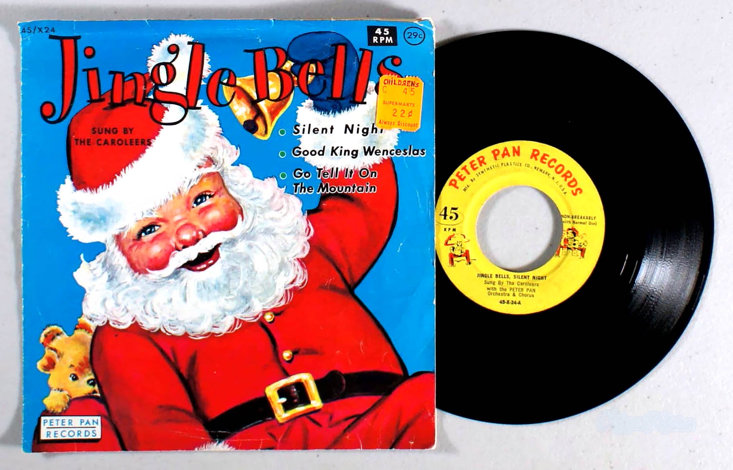 Caroleers - Jingle Bells (7" Single) (front cover) Vinyl