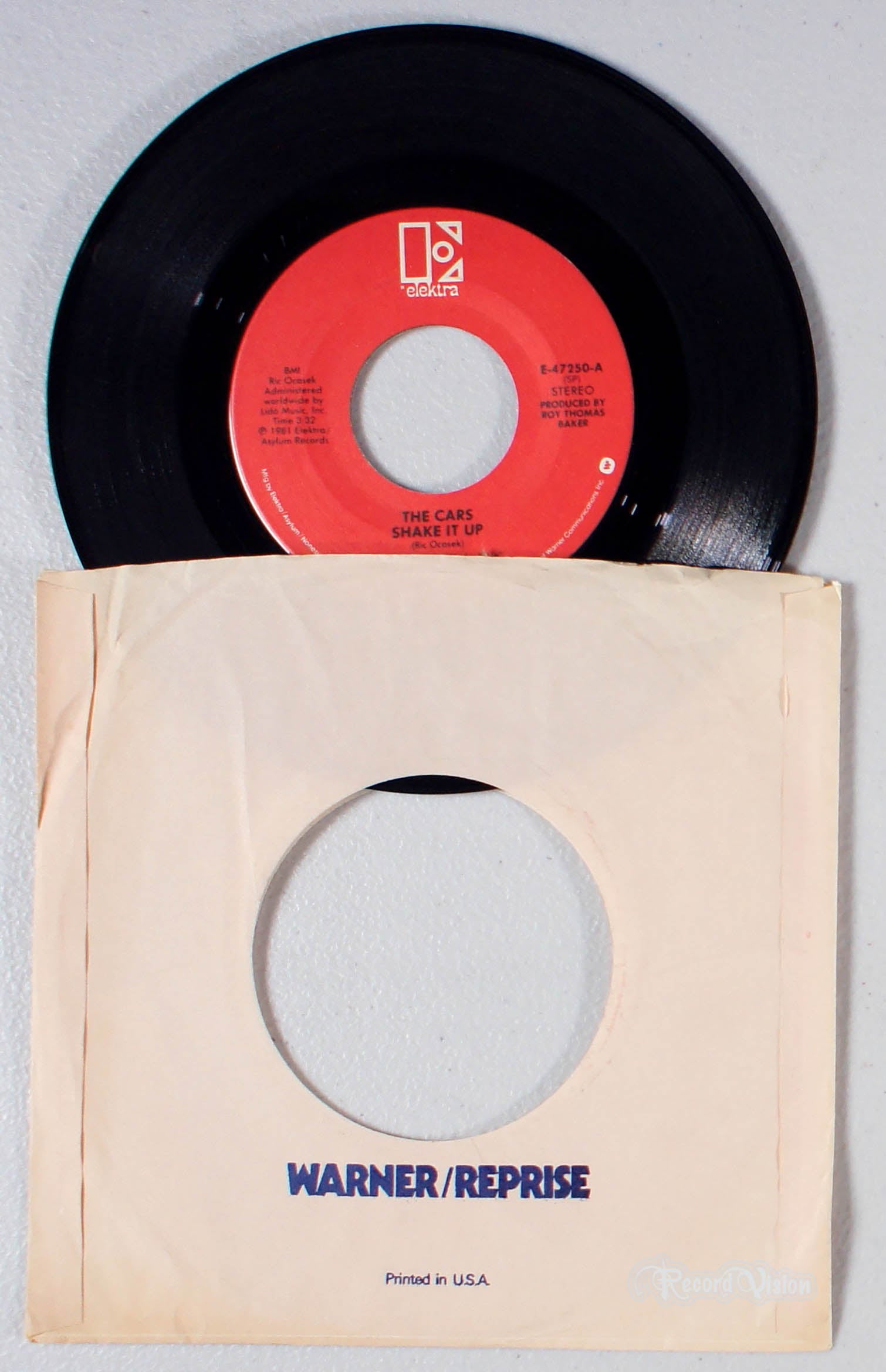 Cars - Shake it Up (7" Single) (front cover) Vinyl