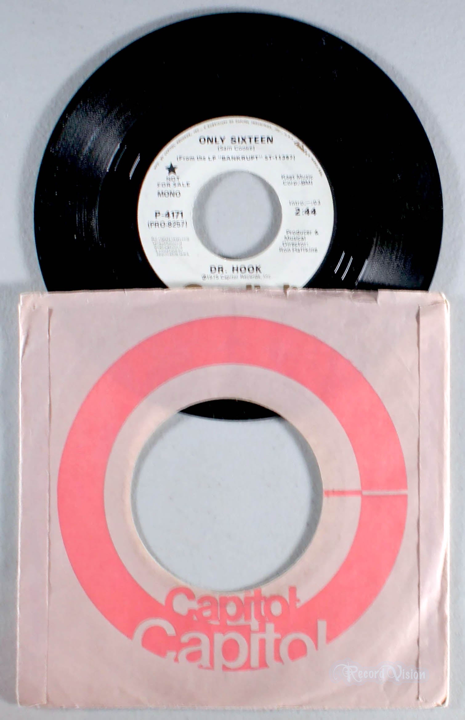 Dr. Hook - Only Sixteen (7" Single) (front cover) Vinyl