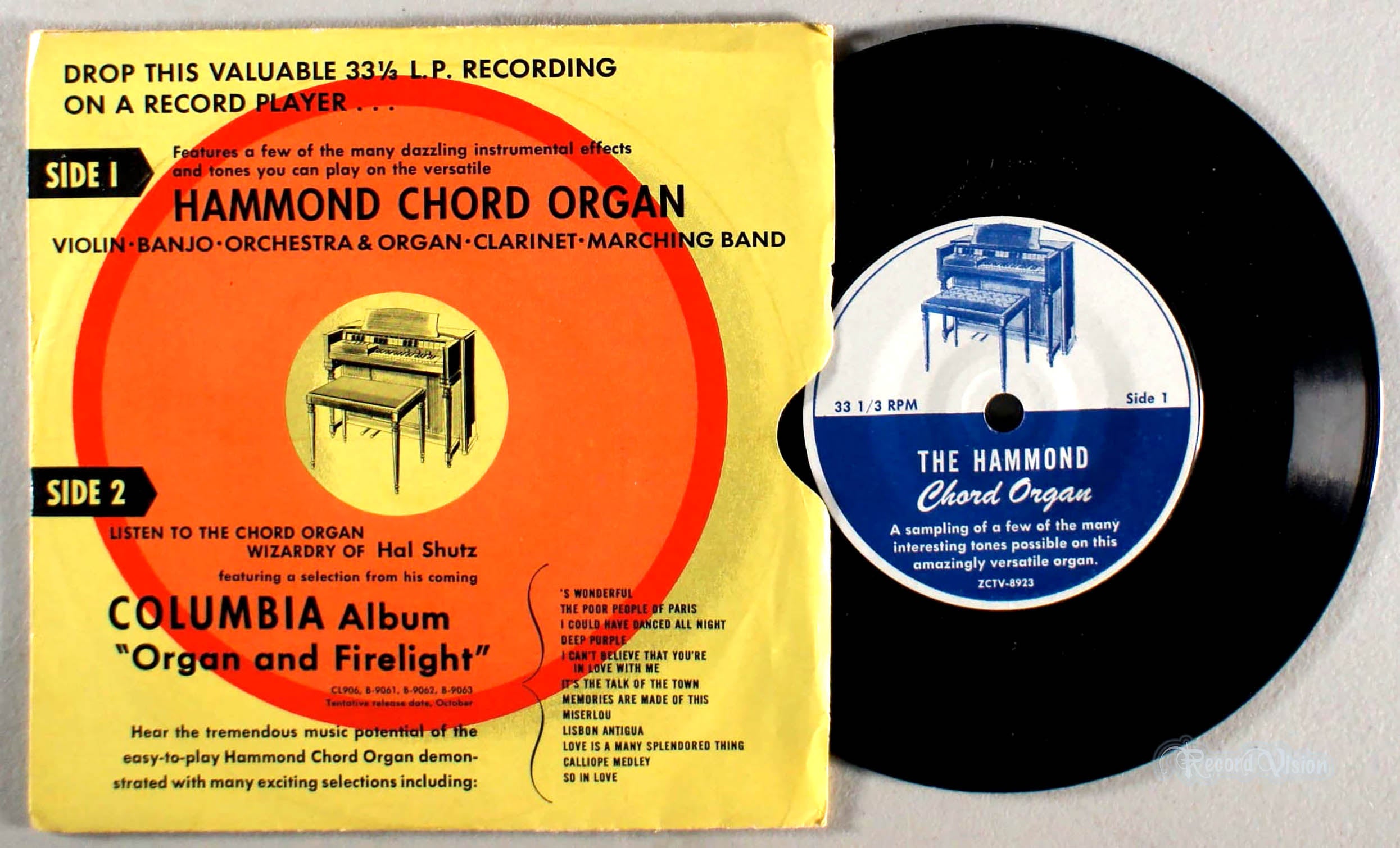 Hammond Chord Organ (7" Sampler) (front cover) Vinyl