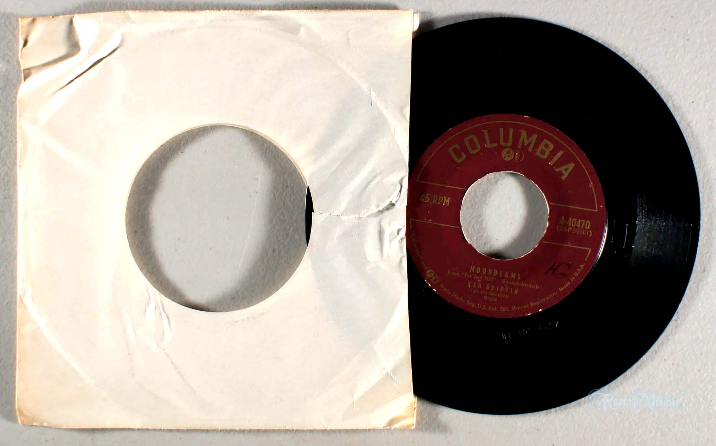 Ken Griffin - Moonbeams (7" Single) (front cover) Vinyl