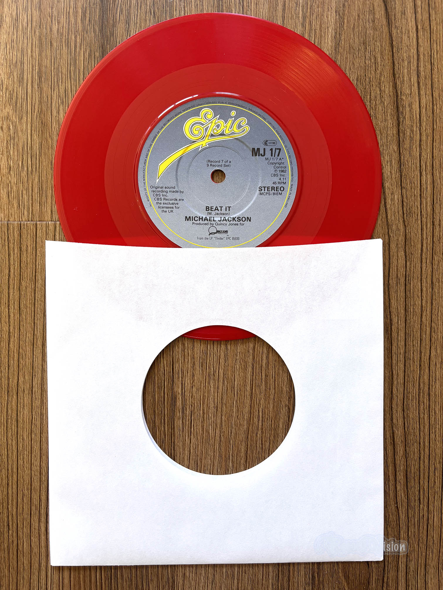 Michael Jackson - Beat It (7" Single) (front cover) Vinyl