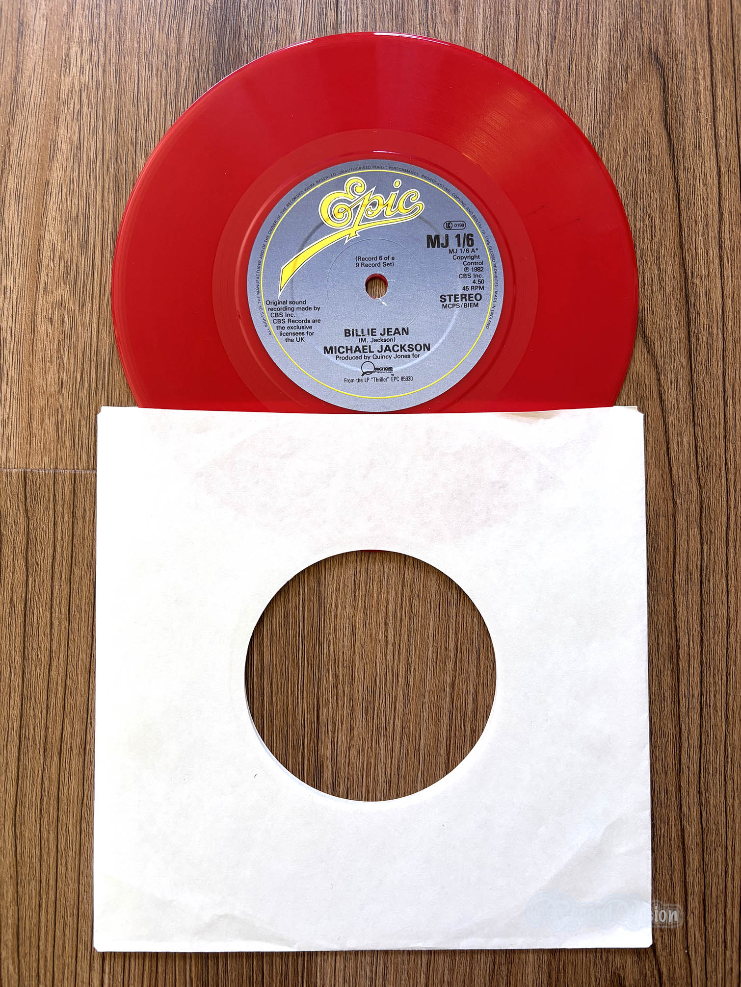 Michael Jackson - Billie Jean (7" Single) (front cover) Vinyl