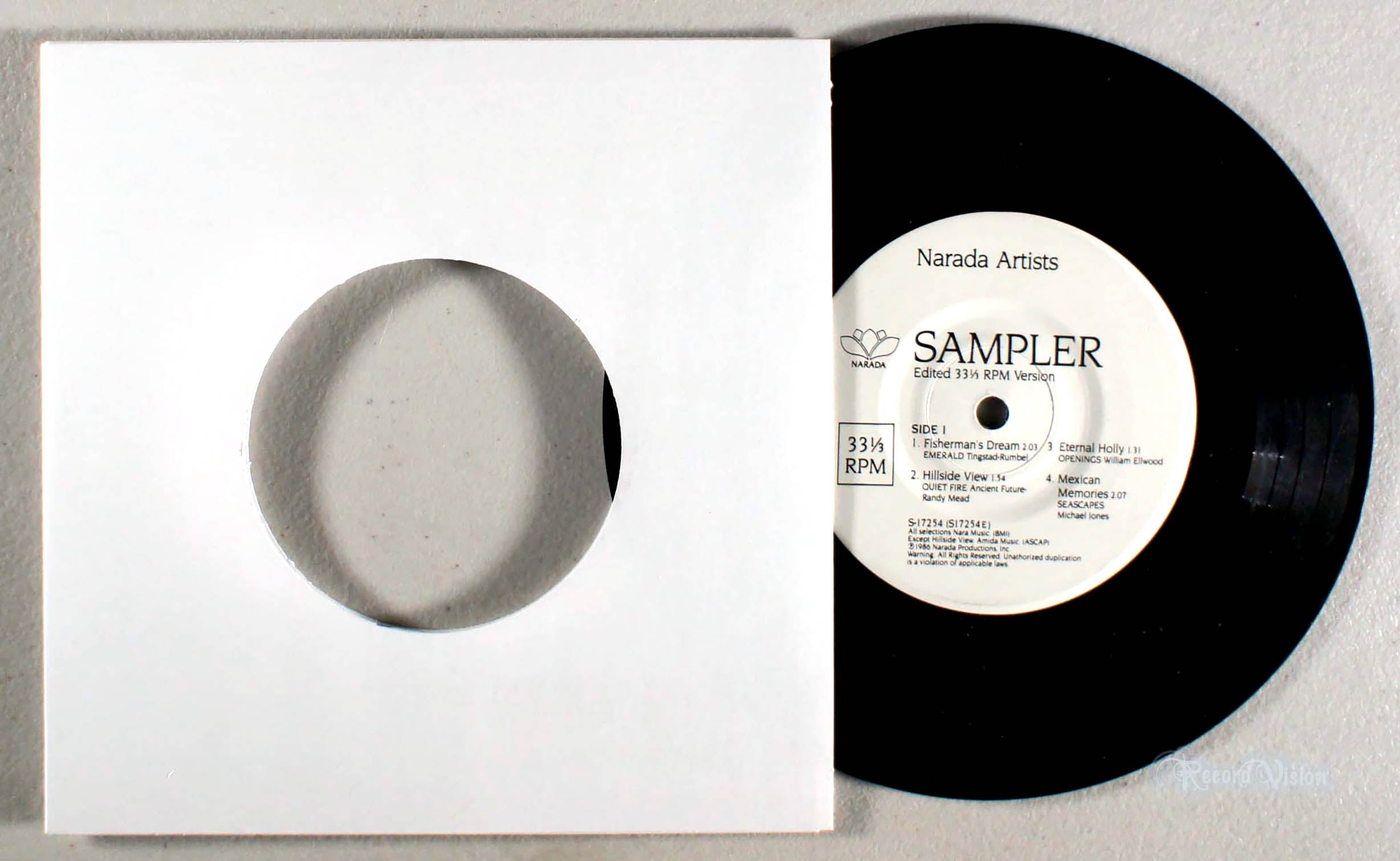 Narada Artists - Sampler (7" EP) (front cover) Vinyl