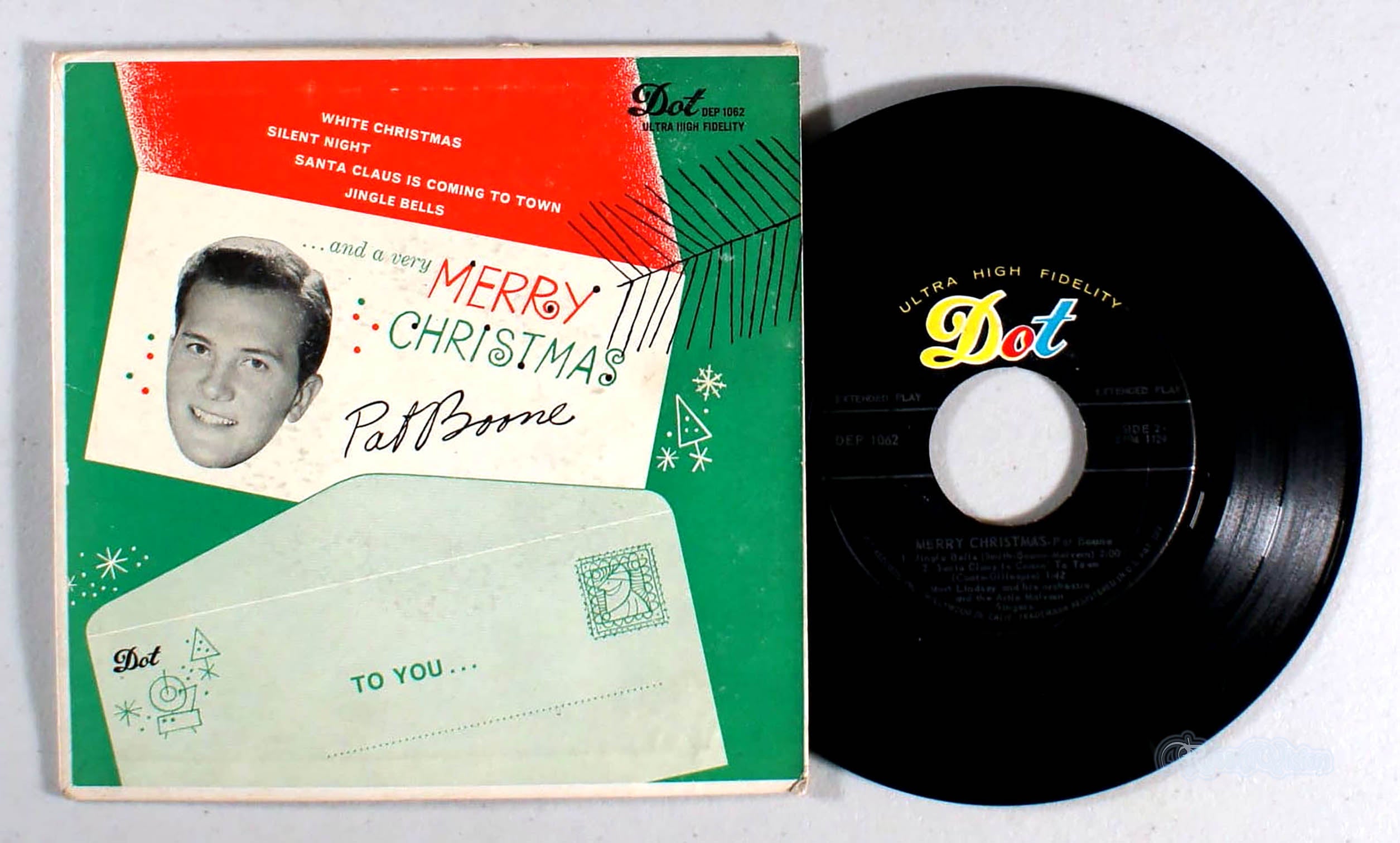 Pat Boone - Merry Christmas (7" Single) (front cover) Vinyl