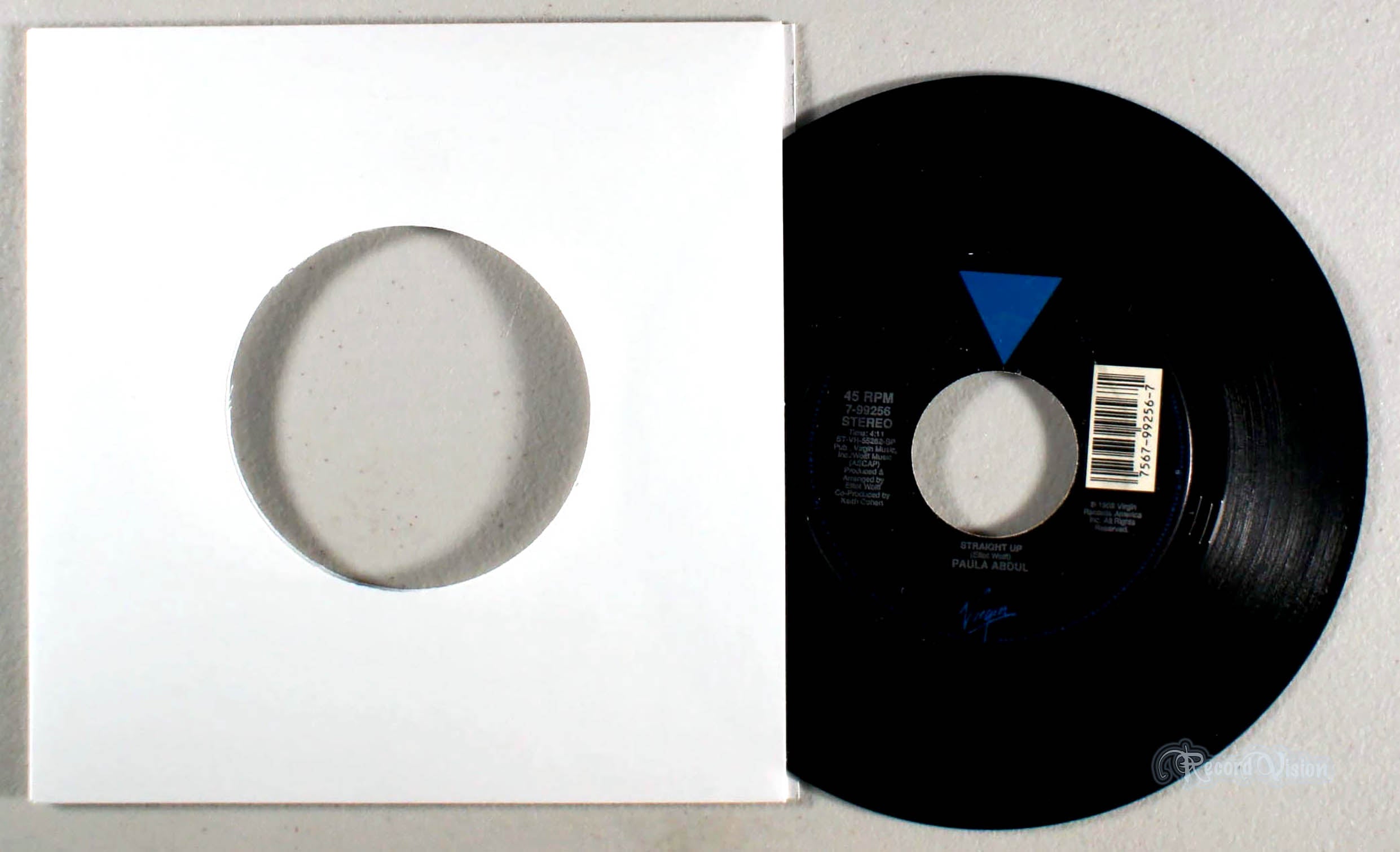 Paula Abdul - Straight  Up (7" Single) (front cover) Vinyl