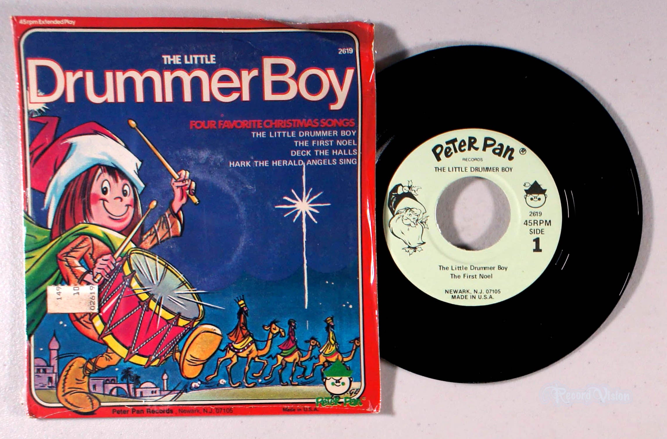 Peter Pan Records - The Little Drummer Boy (front cover) Vinyl