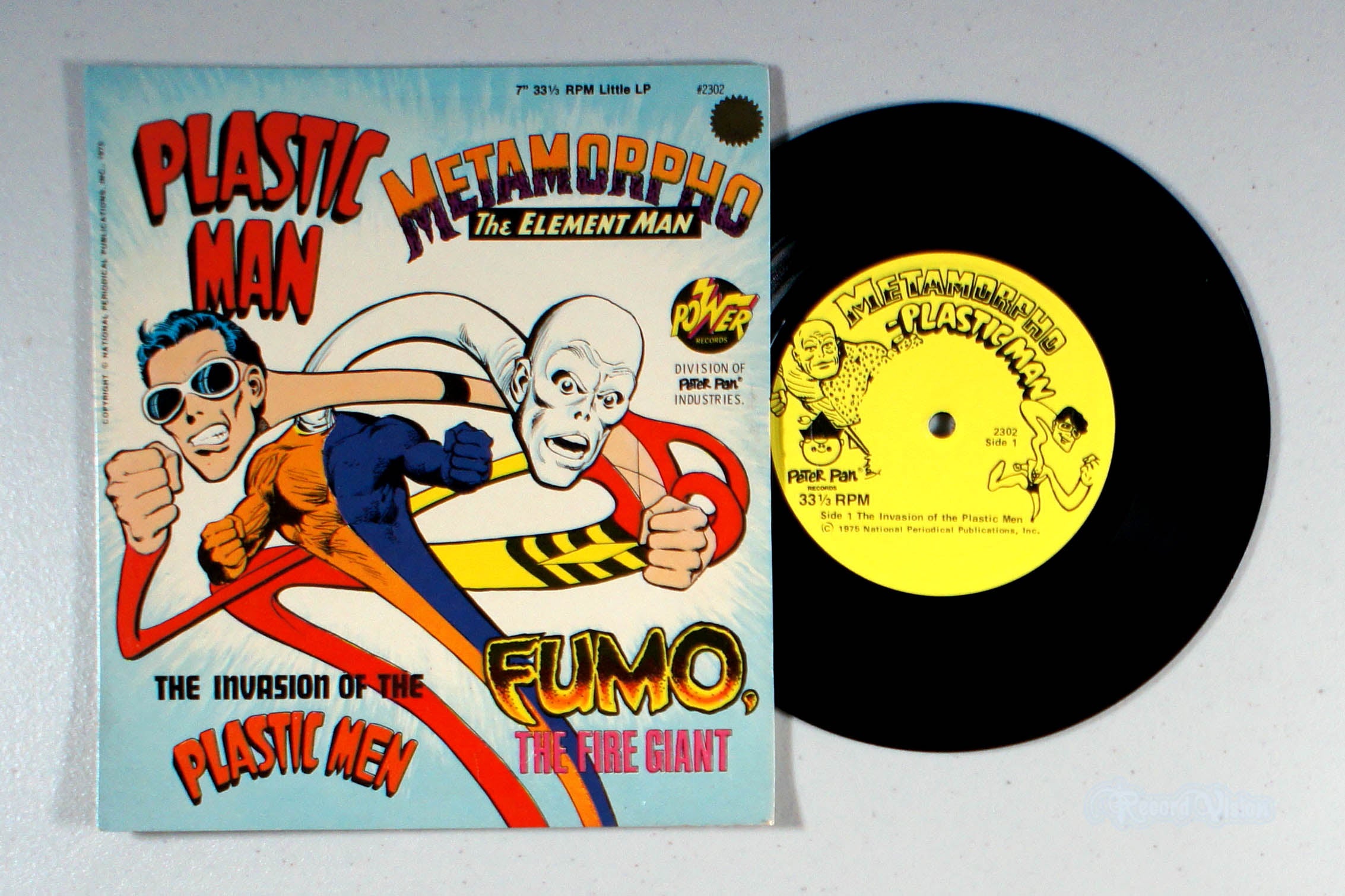 Power Records - Plastic Man (7") (front cover) Vinyl