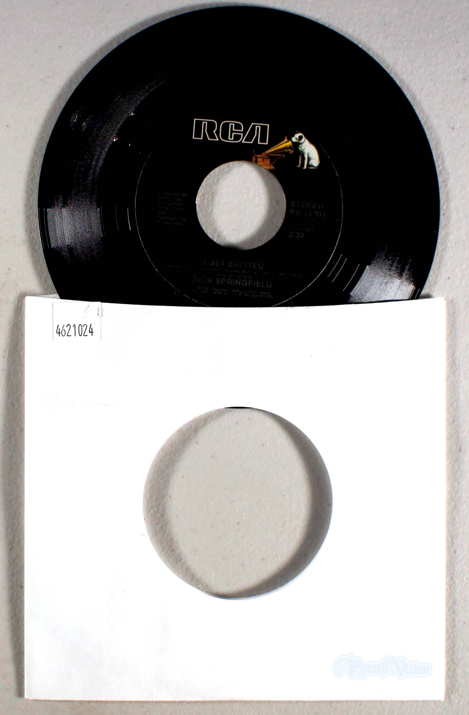 Rick Springfield - I Get Excited (7" Single) (front cover) Vinyl