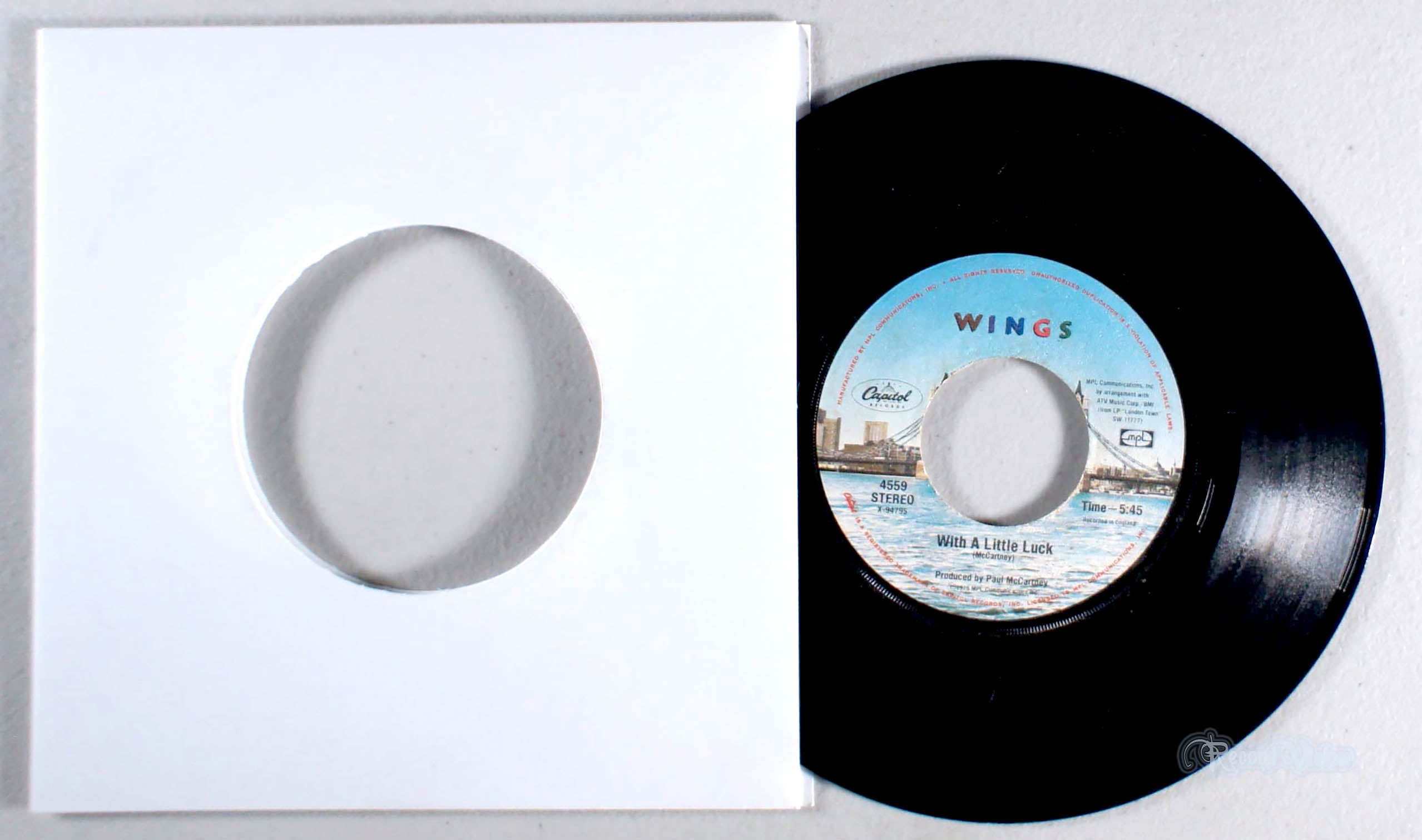 Wings - With a Little Luck (7" Single) (front cover) Vinyl