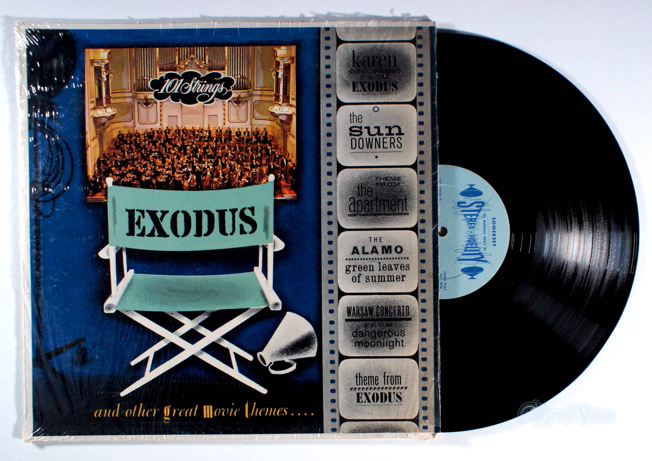 101 Strings - Exodus and Other Great Movie Themes (front cover) Vinyl