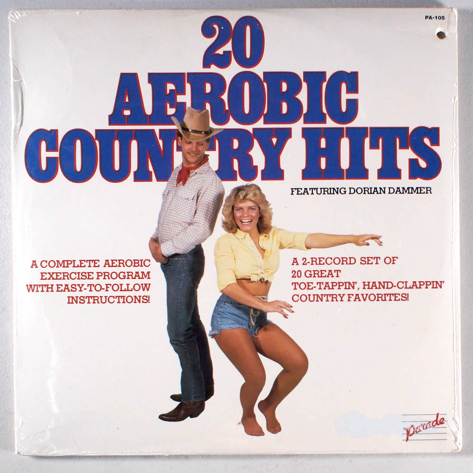 20 Aerobic Country Hits (front cover) Vinyl