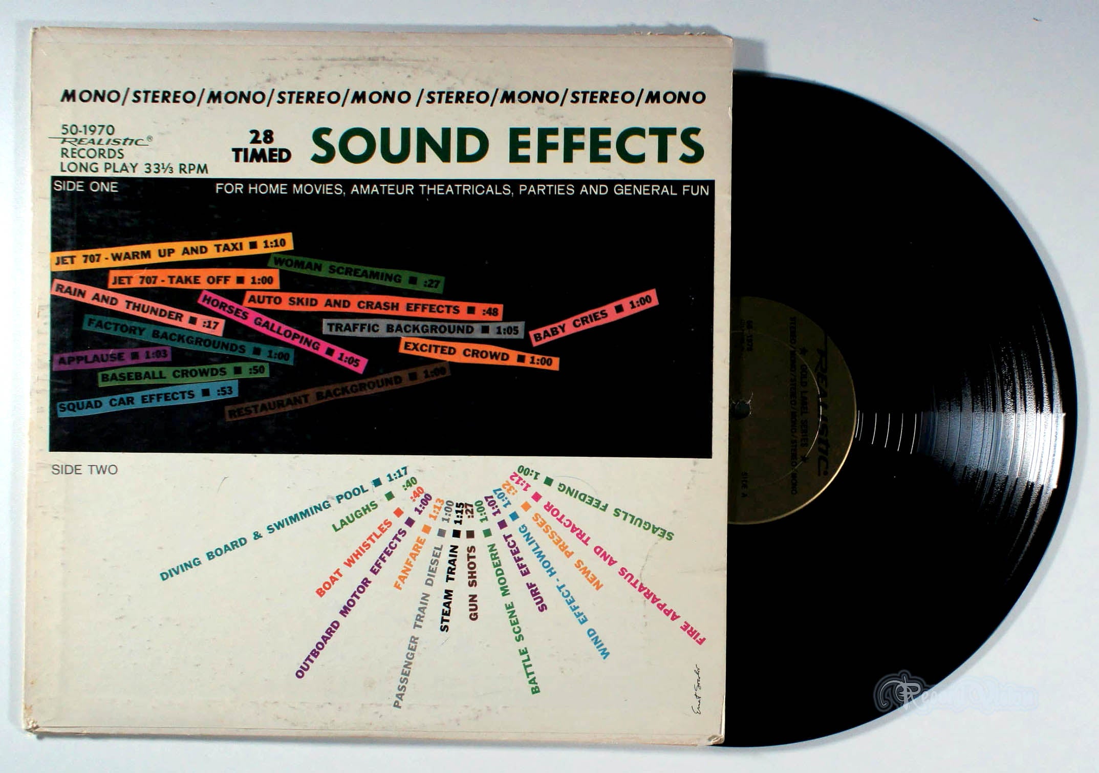 28 Timed Sound Effects (front cover) Vinyl