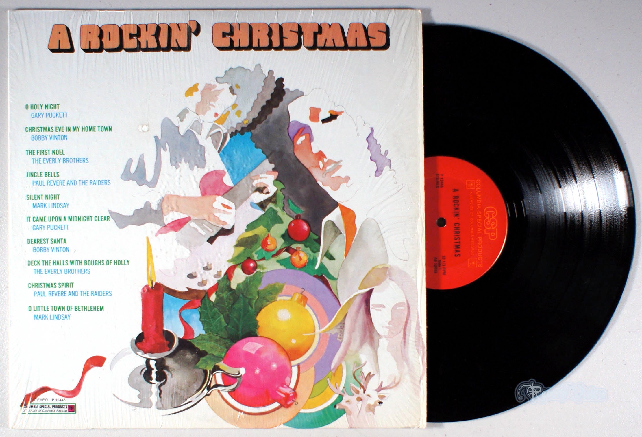 A Rockin' Christmas (front cover) Vinyl
