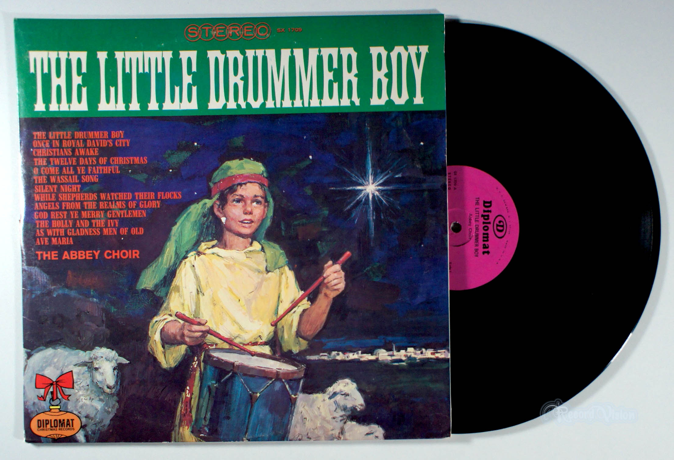 Abbey Choir - The Little Drummer Boy (front cover) Vinyl