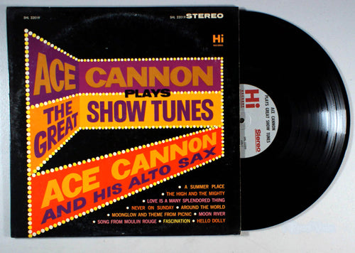 Ace Cannon - Plays the Great Show Tunes (front cover) Vinyl