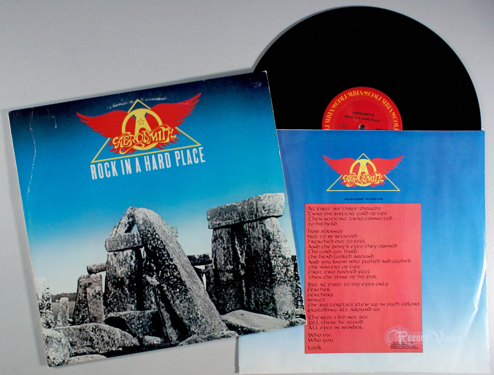 Aerosmith - Rock in a Hard Place (front cover) Vinyl