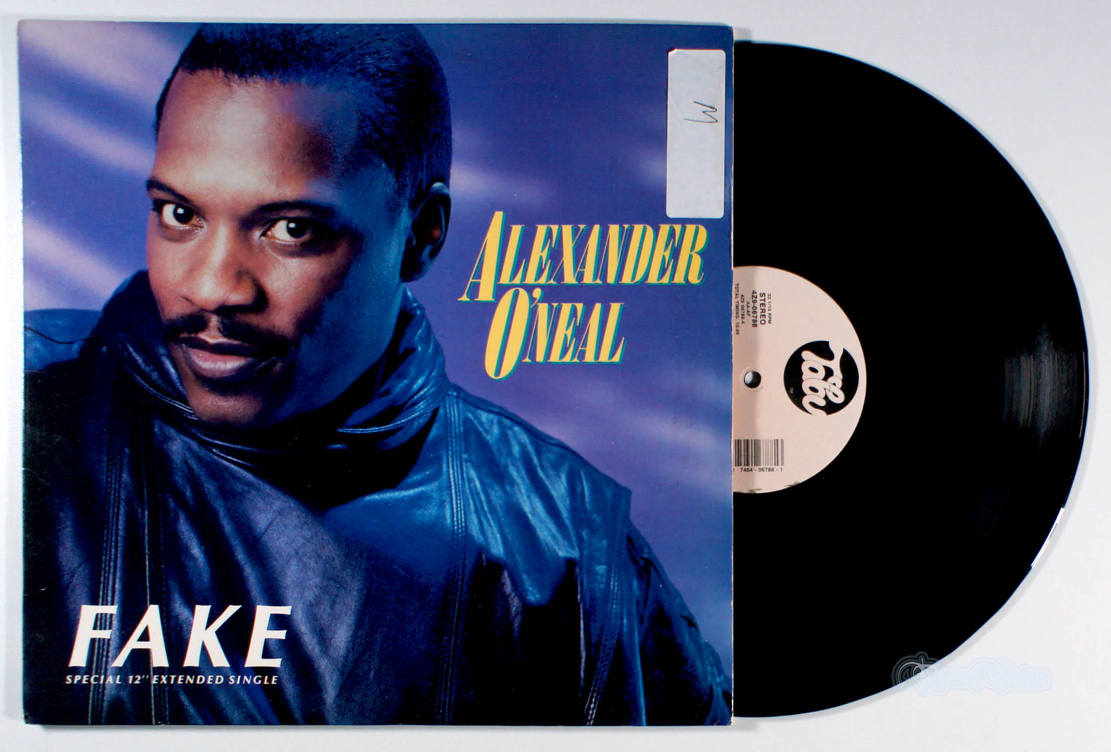 Alexander O'Neal - Fake (12" Single) (front cover) Vinyl