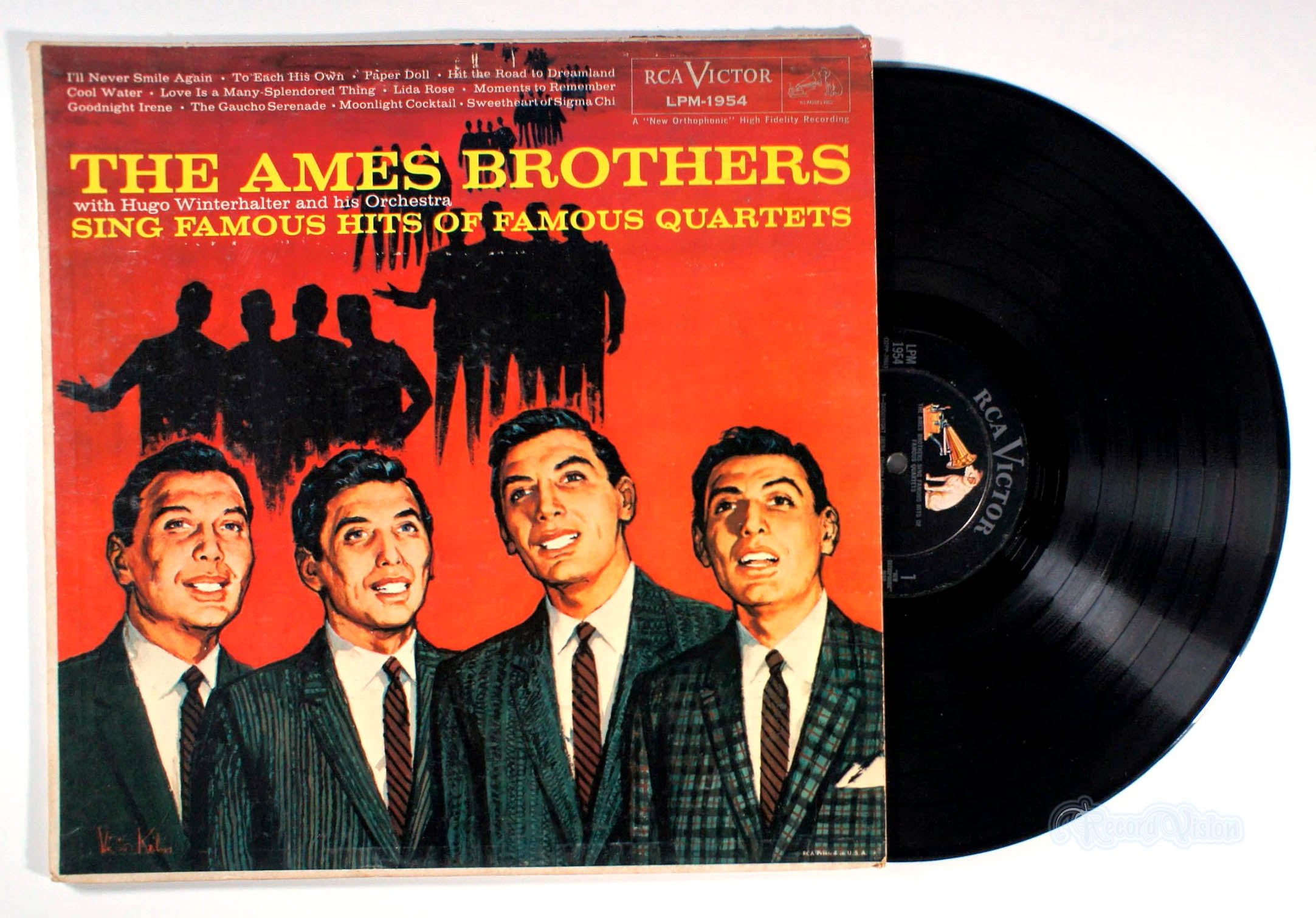 Ames Brothers - Sing Famous Hits of Famous Quartets (front cover) Vinyl