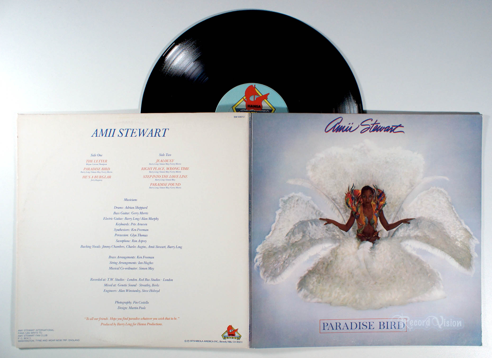 Amii Stewart - Paradise Bird (front cover) Vinyl