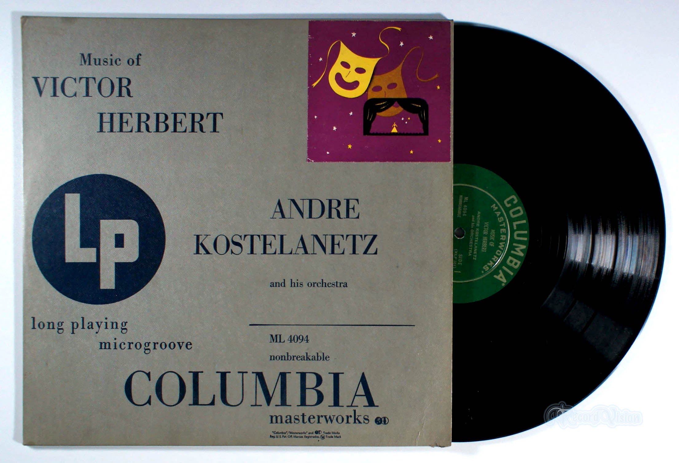 Andre Kostelanetz - Music of Victor Herbert (front cover) Vinyl