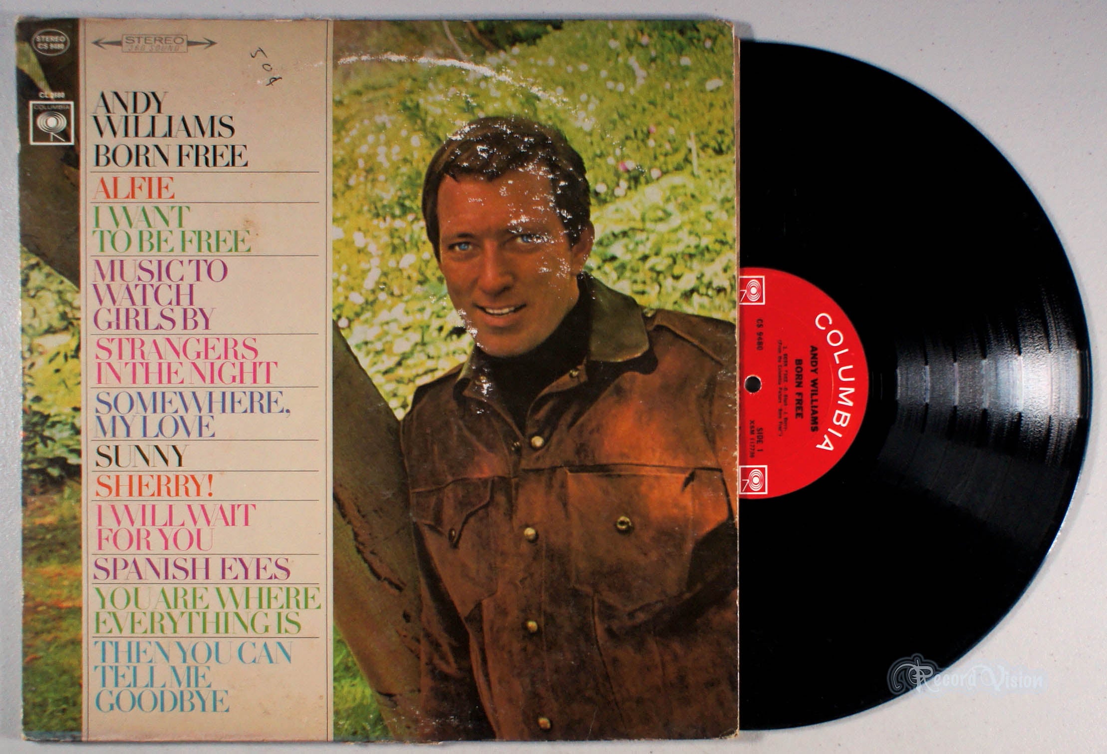 Andy Williams - Born Free (front cover) Vinyl