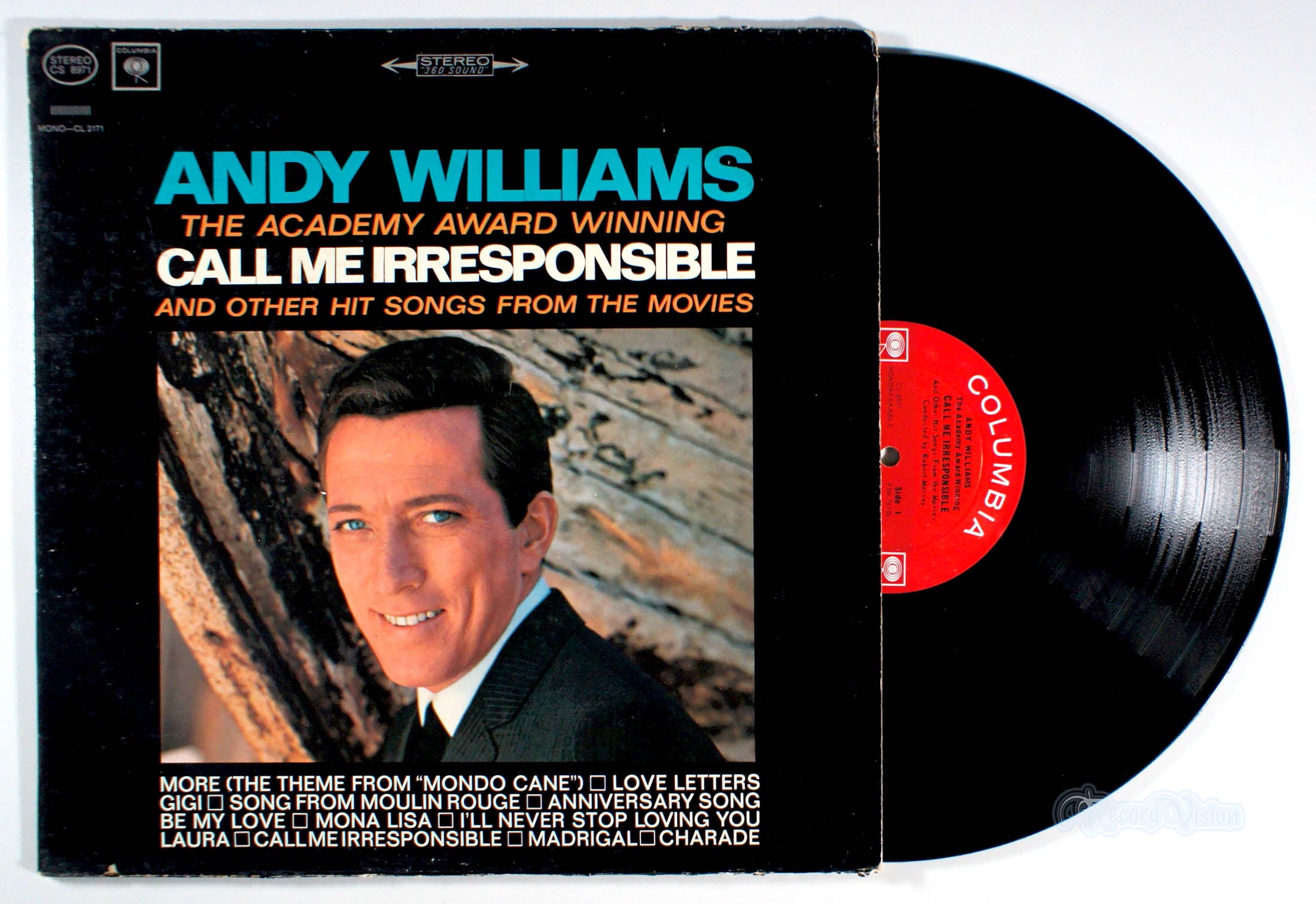 Andy Williams - Call Me Irresponsible (front cover) Vinyl