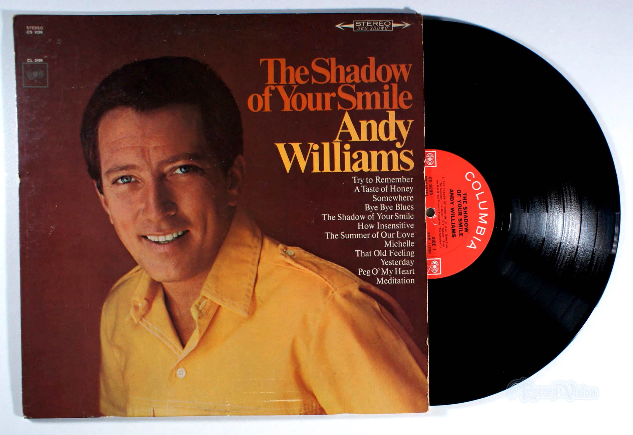 Andy Williams - The Shadow of Your Smile (front cover) Vinyl
