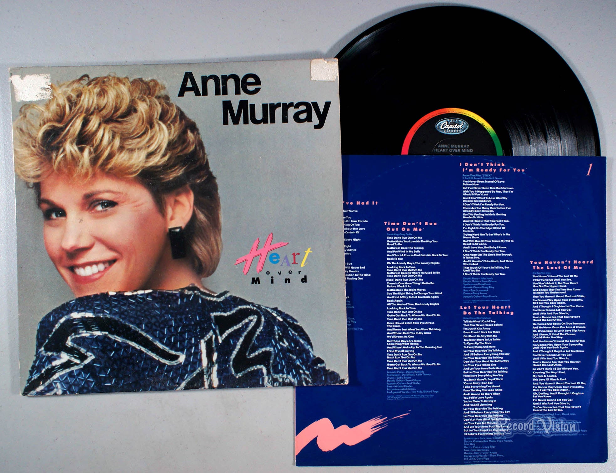 Anne Murray - Heart Over Mind (front cover) Vinyl