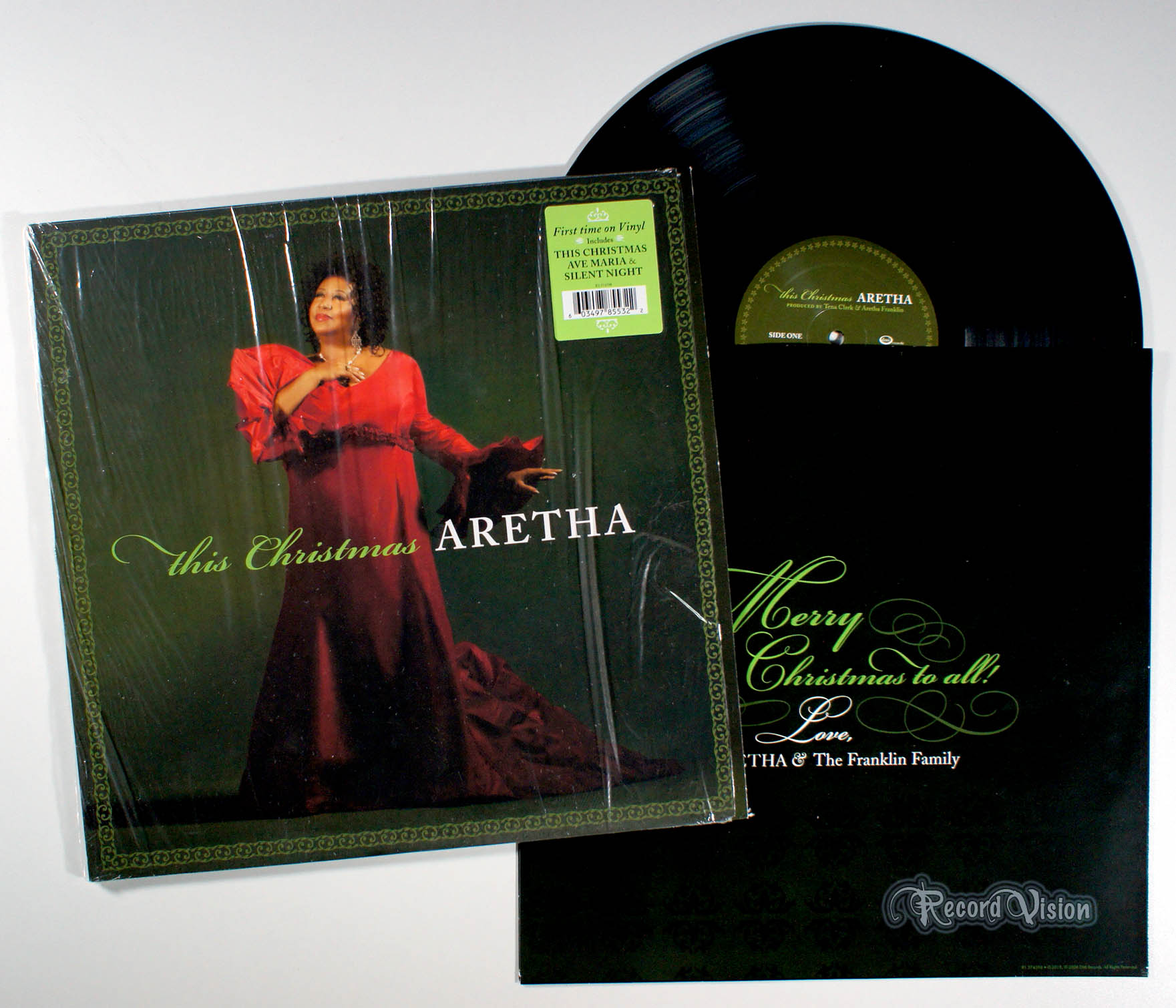 Aretha Franklin - This Christmas (front cover) Vinyl