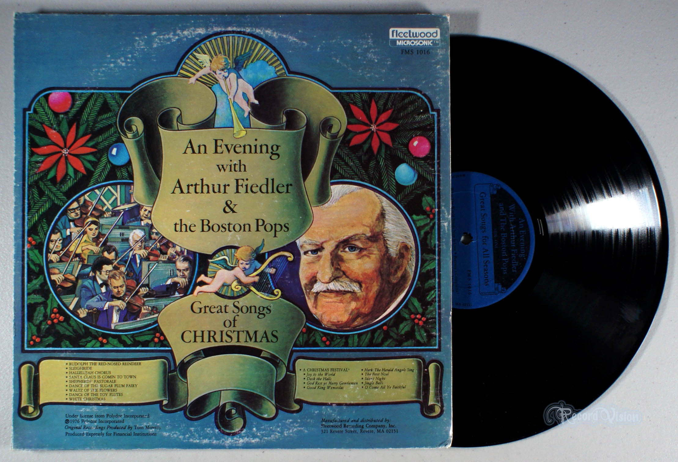 Arthur Fiedler - Great Songs of Christmas (front cover) Vinyl