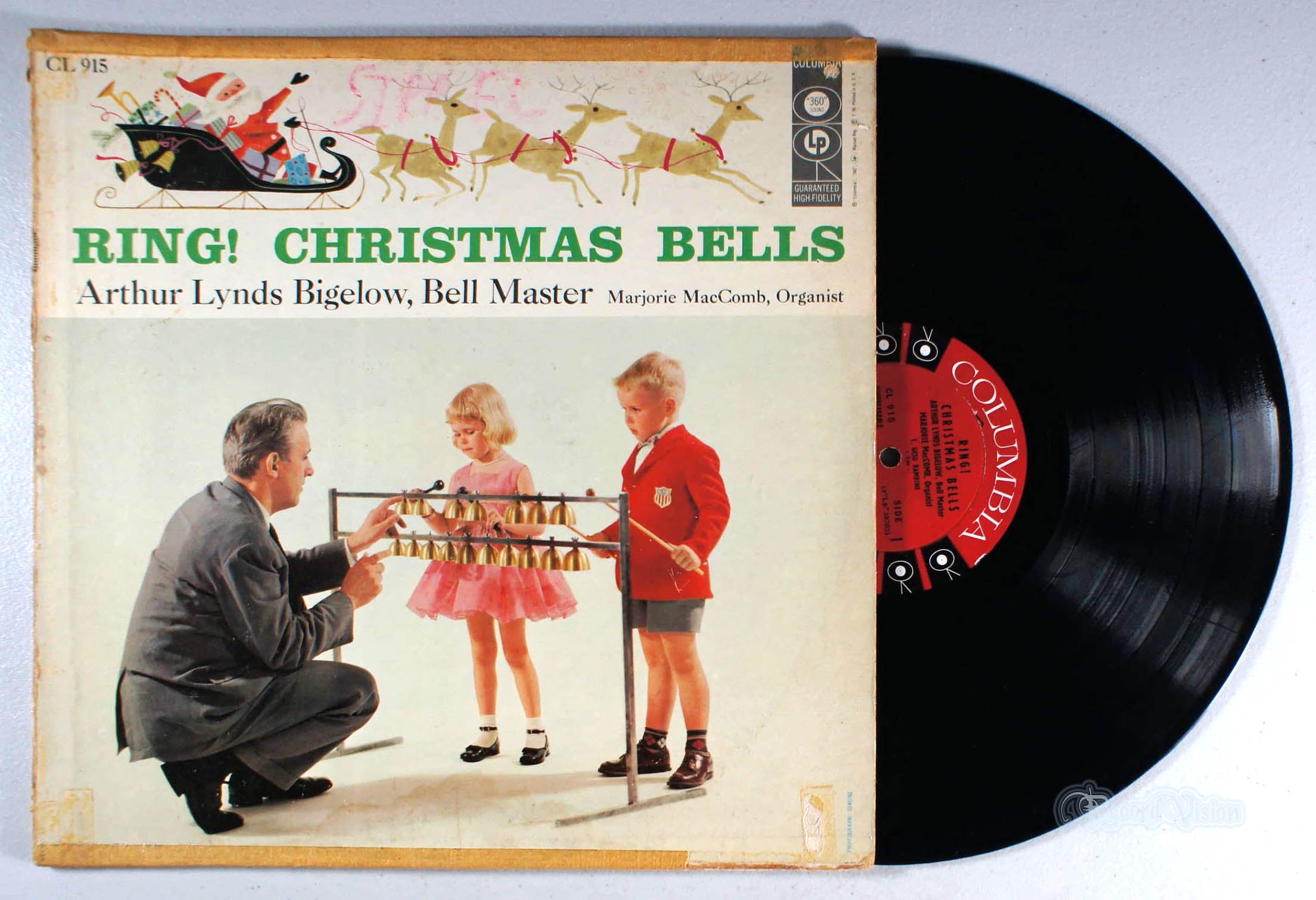 Arthur Lynds Bigelow - Ring! Christmas Bells (front cover) Vinyl