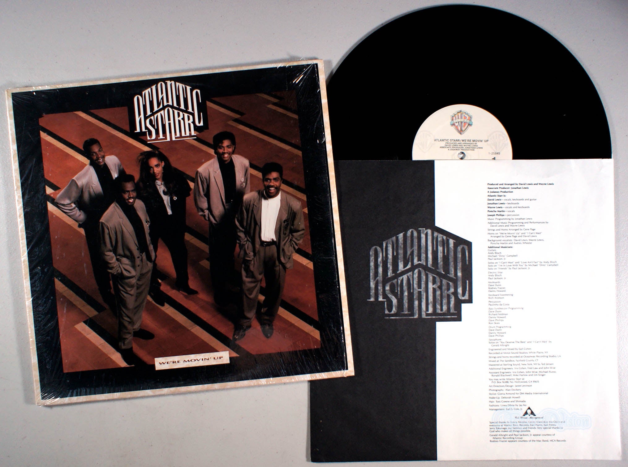 Atlantic Starr - We're Movin' Up (front cover) Vinyl