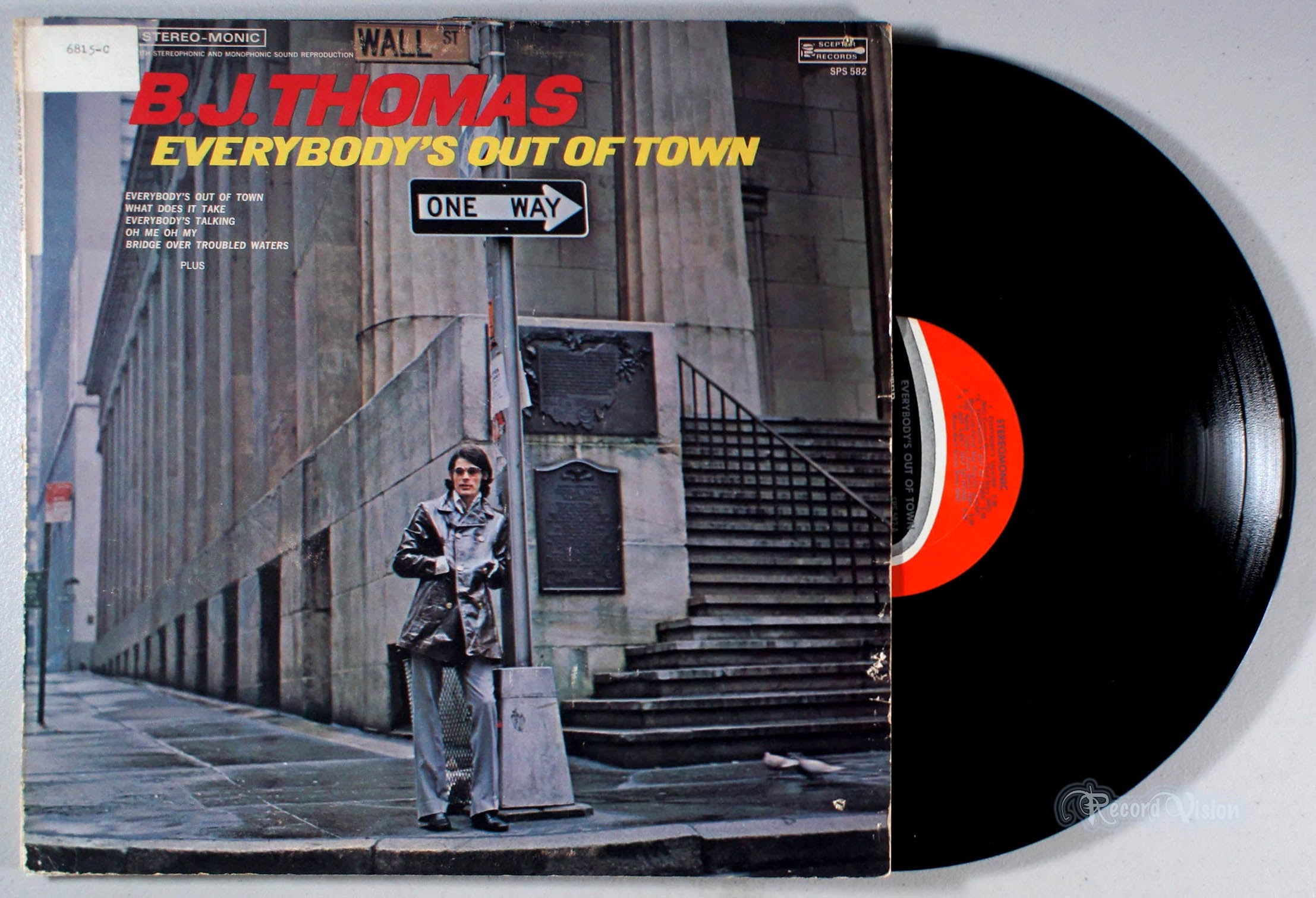 B. J. Thomas - Everybody's Out of Town (front cover) Vinyl