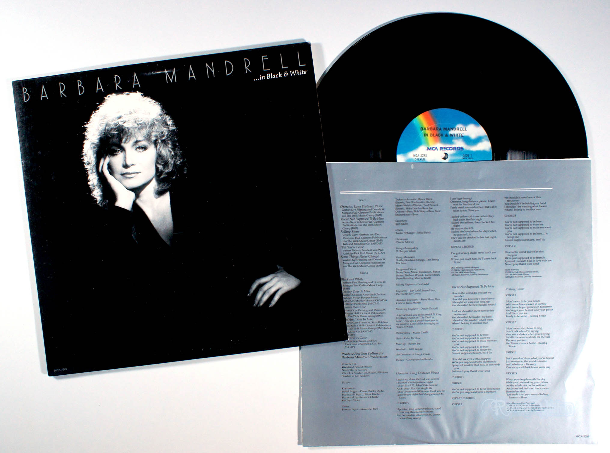 Barbara Mandrell - In Black and White (front cover) Vinyl