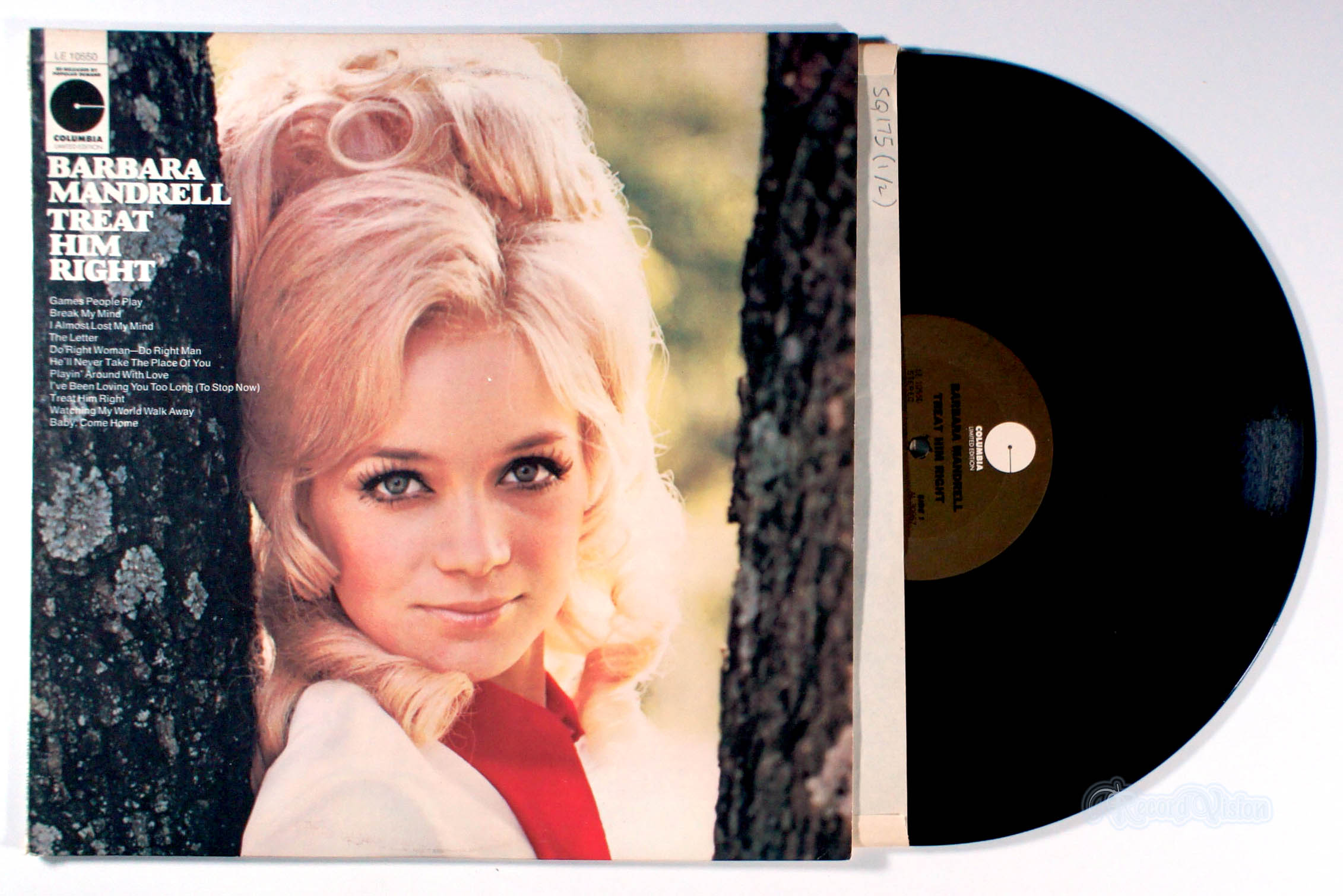 Barbara Mandrell - Treat Him Right (front cover) Vinyl