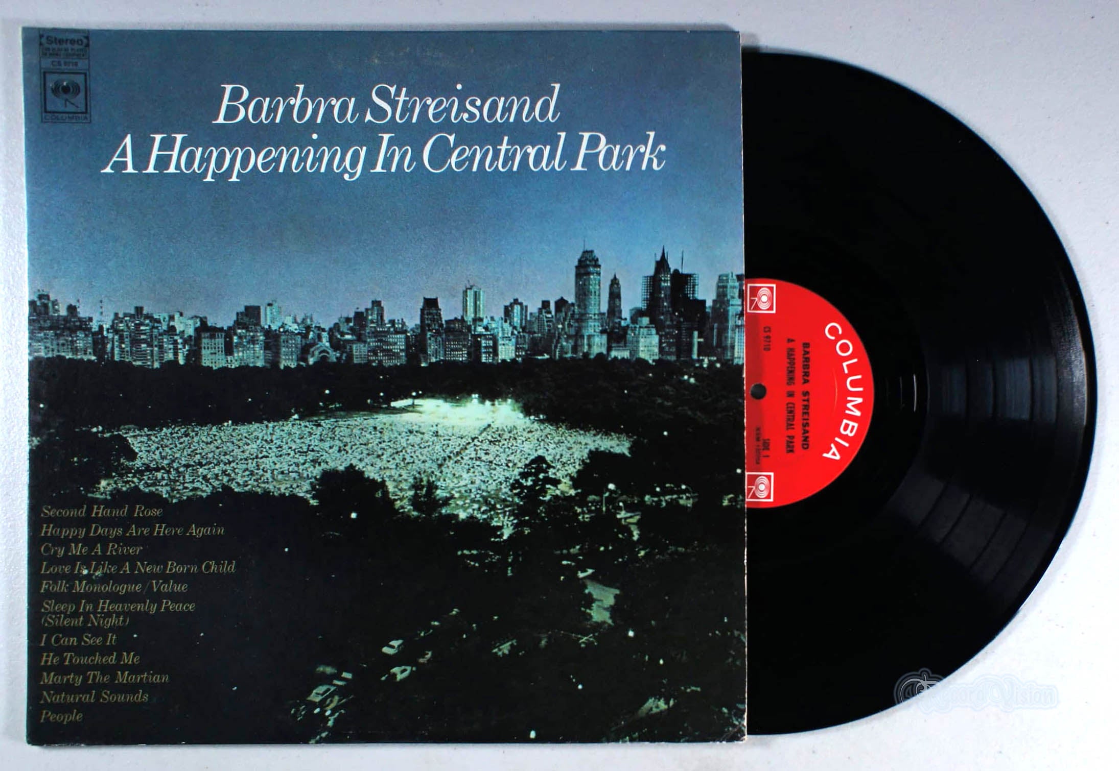 Barbra Streisand - A Happening in Central Park (front cover) Vinyl