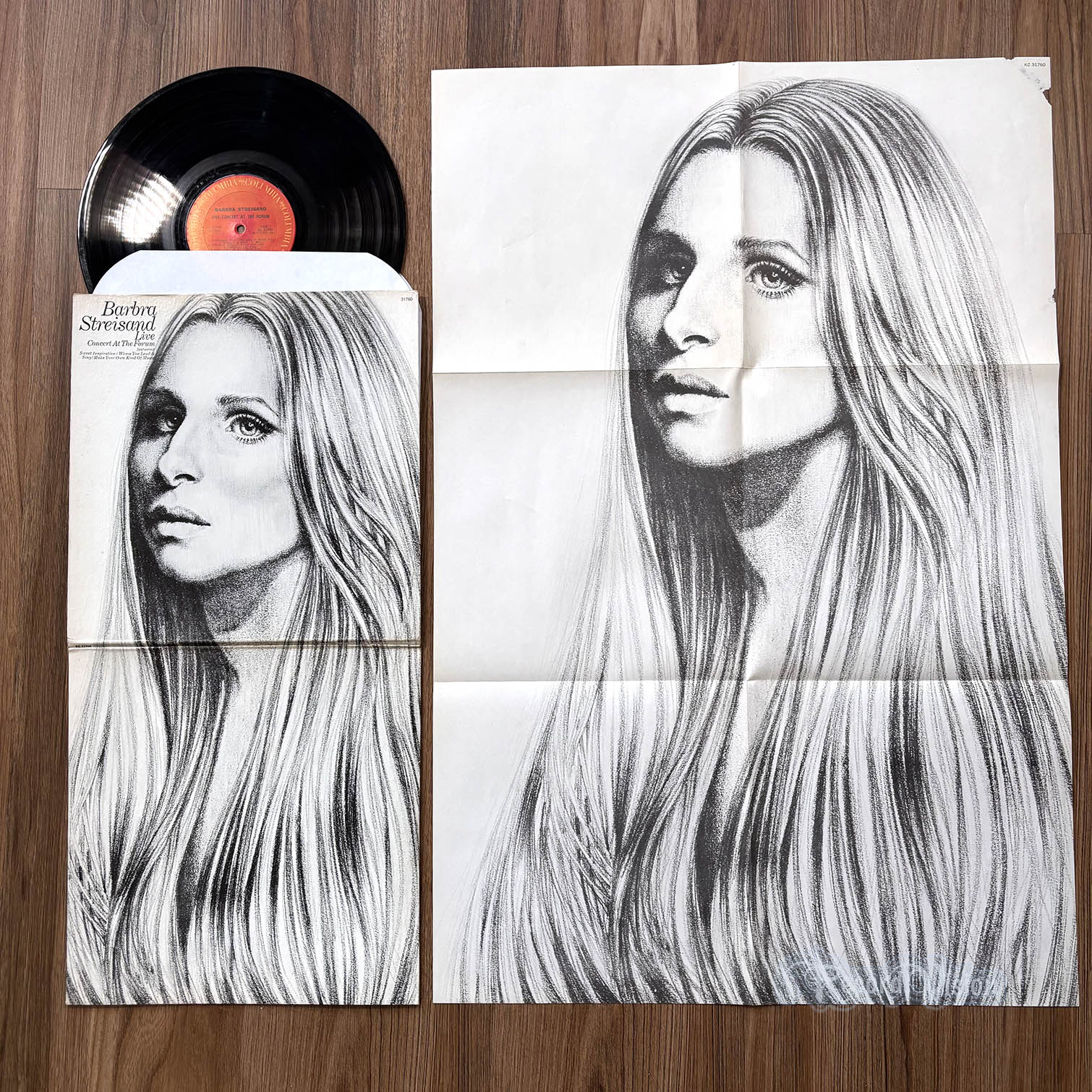 Barbra Streisand - Live: Concert at the Forum (front cover) Vinyl