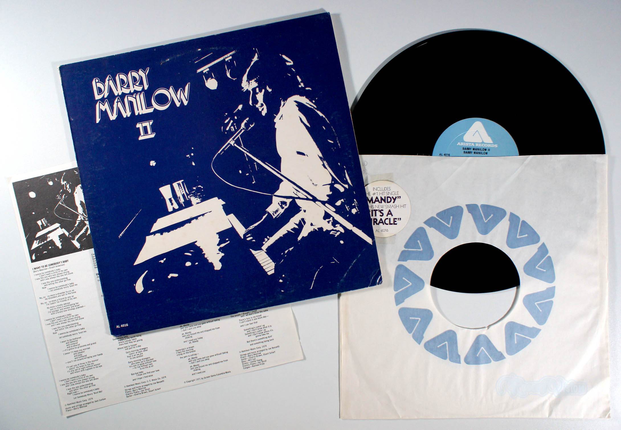 Barry Manilow - Barry Manilow II (front cover) Vinyl
