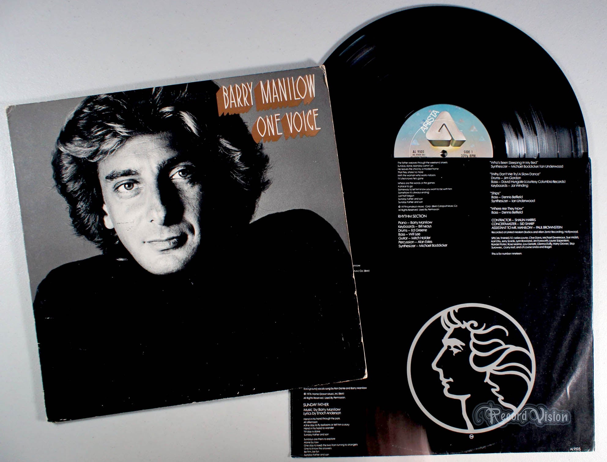 Barry Manilow - One Voice (front cover) Vinyl