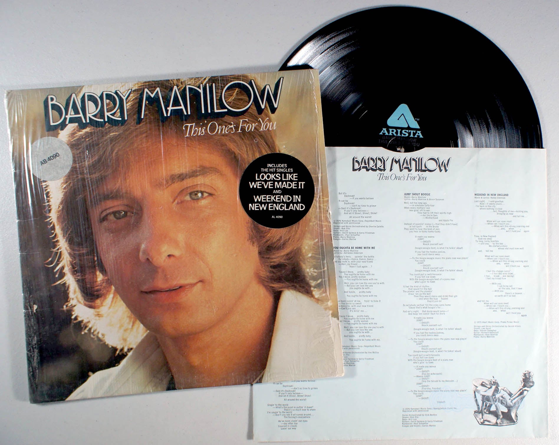 Barry Manilow - This One's for You (front cover) Vinyl