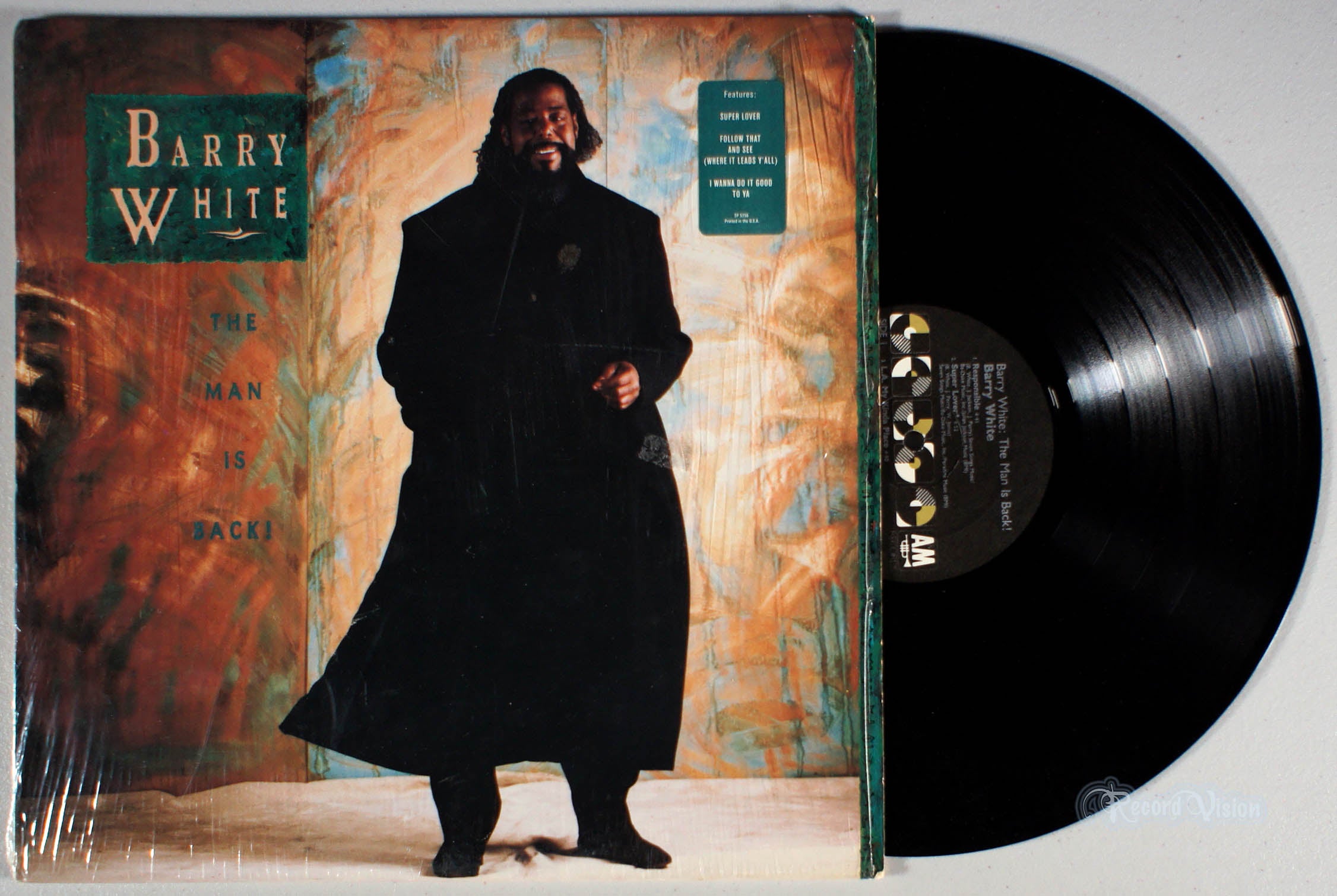 Barry White - The Man is Back (front cover) Vinyl