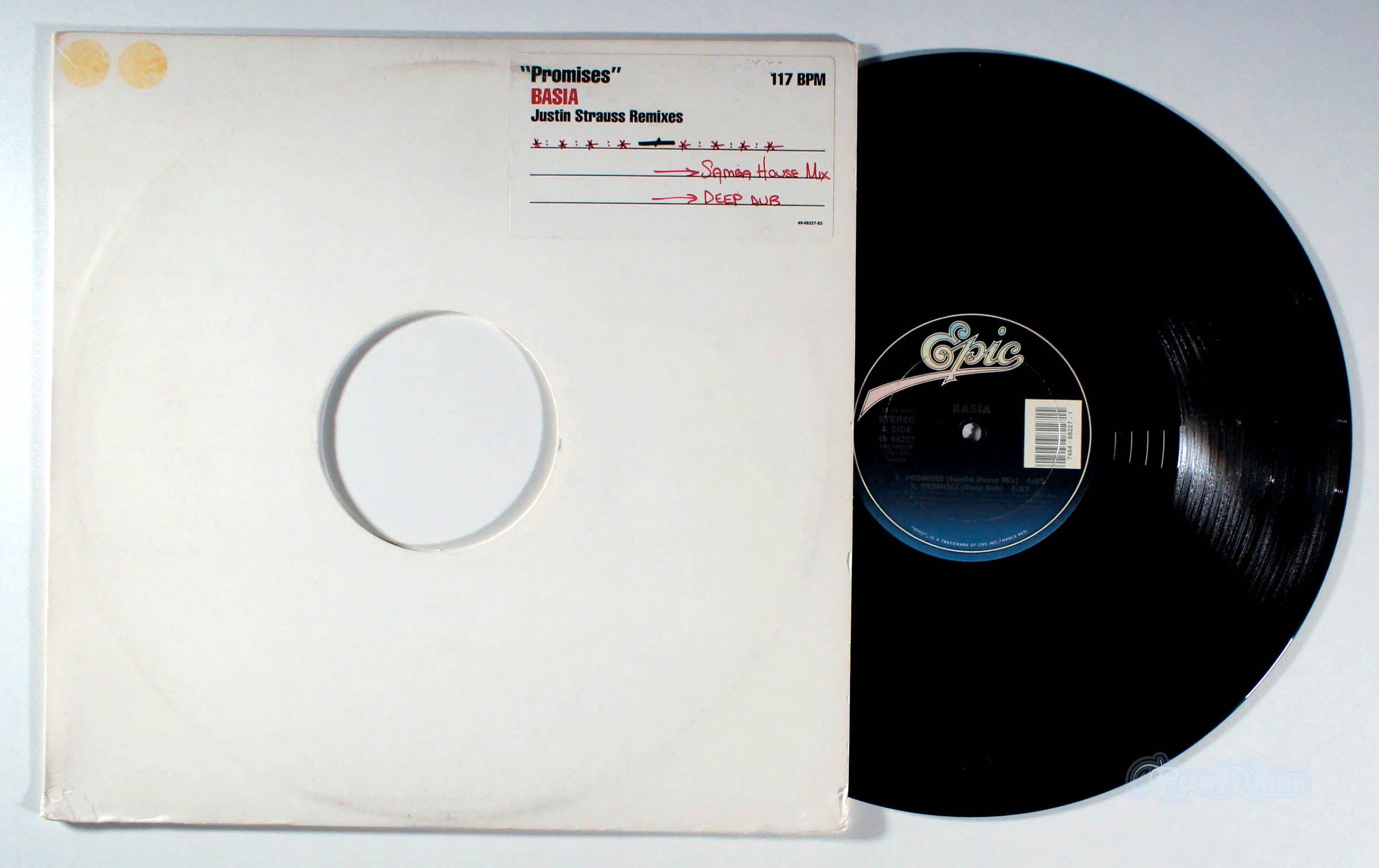 Basia - Promises (Remixes) (front cover) Vinyl