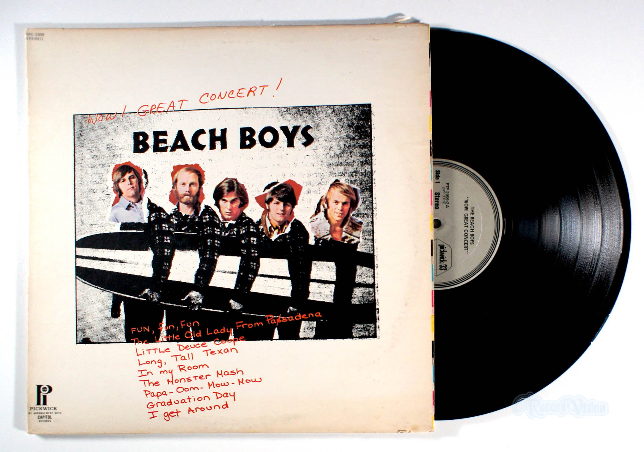Beach Boys - Wow! Great Concert! (front cover) Vinyl