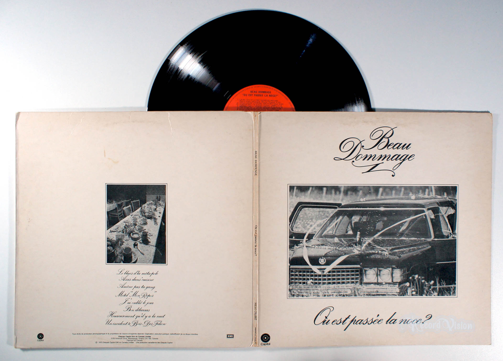 Beau Dommage - Ou Est Passee La Noce (front cover) Vinyl