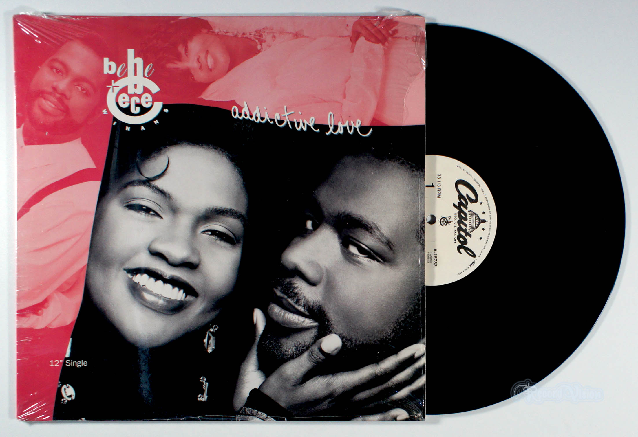 BeBe and CeCe Winans - Addictive Love (12" Single) (front cover) Vinyl